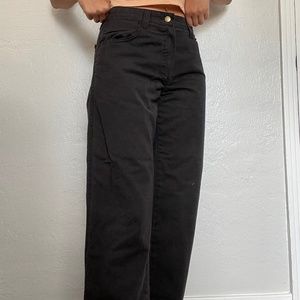 Los Angeles Apparel Black Twill Work Pants